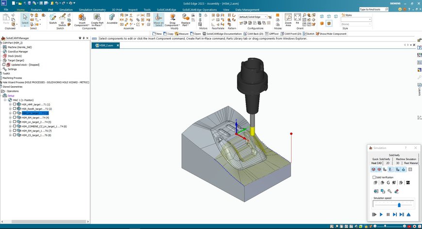 SolidCAM annonce son intégration dans Siemens Solid Edge 